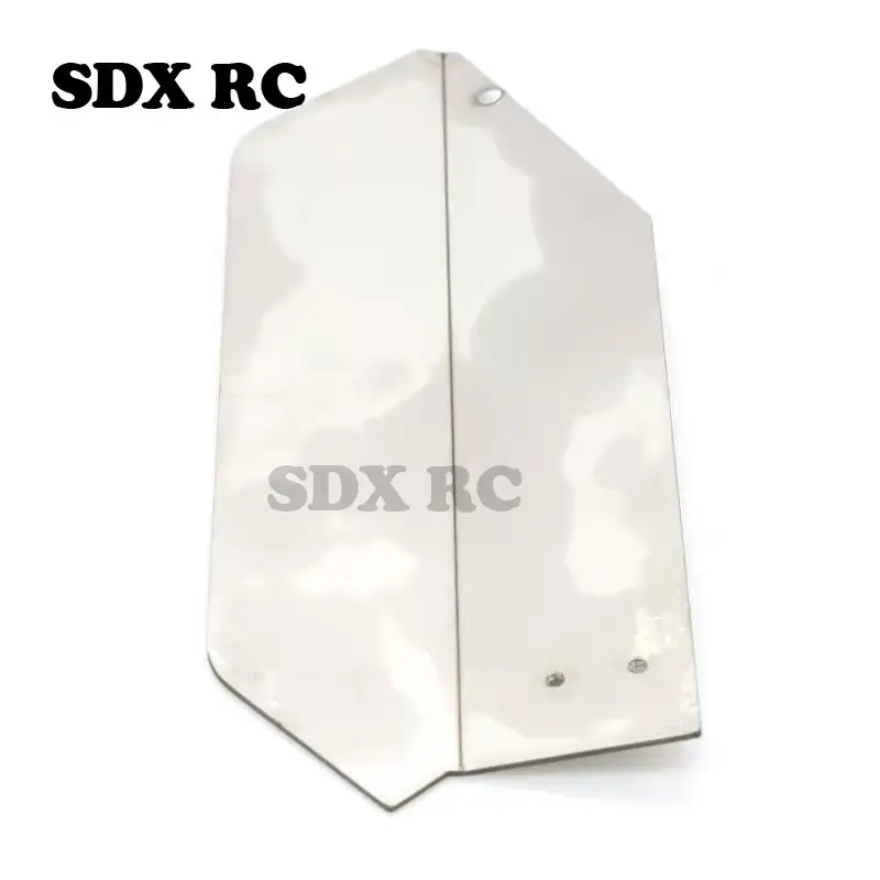 1 Set Stainless Steel Metal Bumper Chassis Armor Protection Skid Plate For 1/10 RC Car Slash 4x4 dead mouse 727