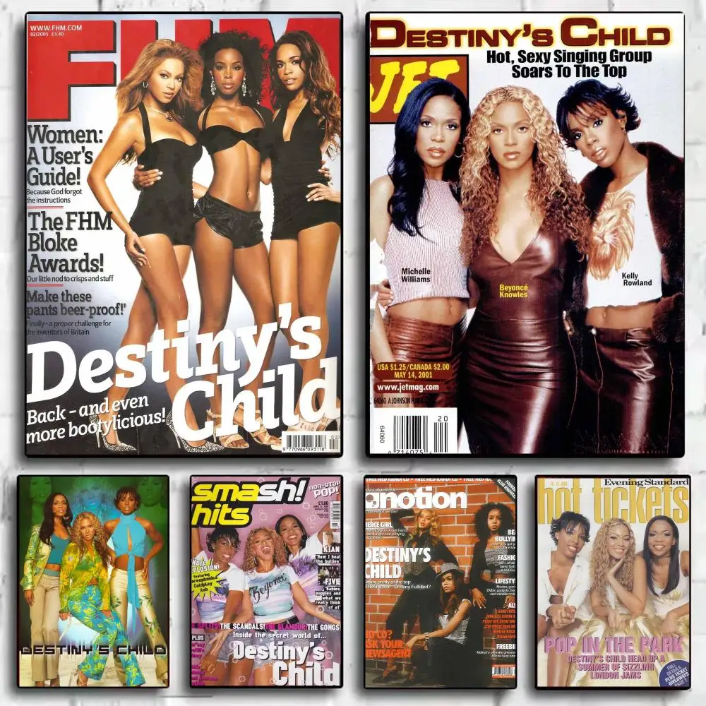 Girl Group D-Destinys Child Poster Wall Art Print Poster for Bedroom Living Room Home Decor Gift Artwork