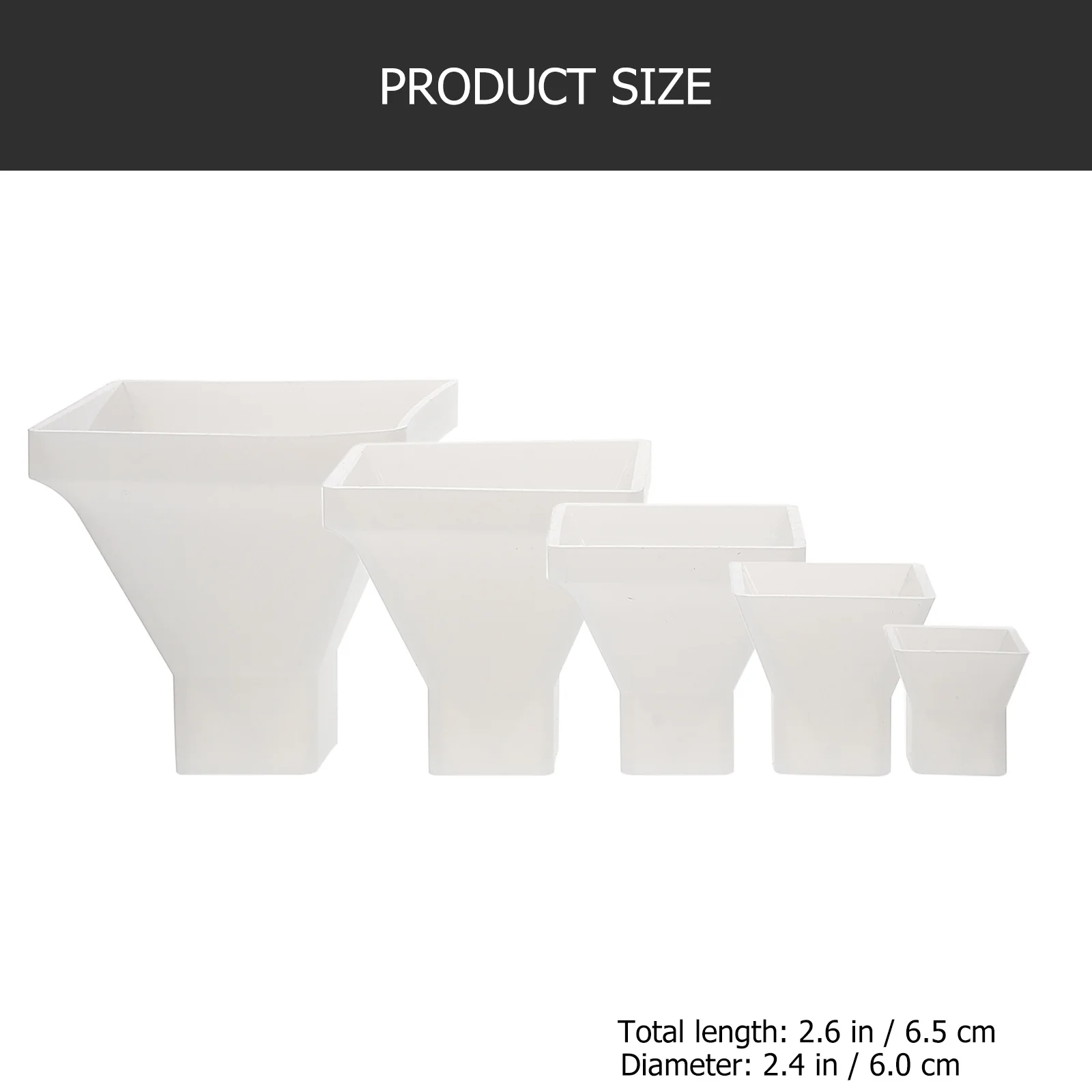 5 قطعة قوالب راتنجات الايبوكسي الكريستالية شكل الهرم مرنة لتقوم بها بنفسك قالب من السيليكون الحرفية لديكور سطح المكتب صناعة الصابون العطري #6