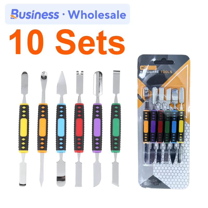 

10 sets Electronic product repair mobile phone disassembly metal pry bar, suitable for mobile phones, tablets, computers