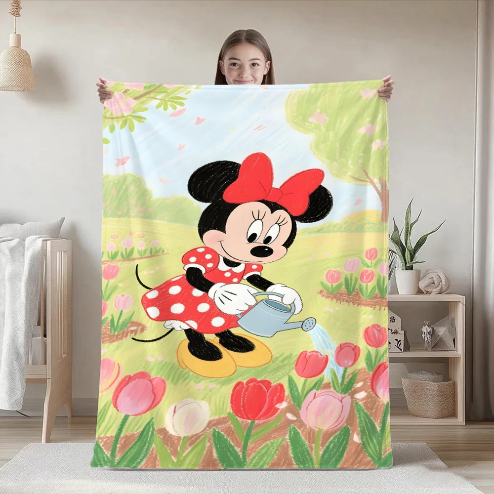Home and Decoration Cute Fashion Throw Blankets for Beds/sofa M-Minie mouse Blanket for Camping/Traveling Blanket Best Gifts - view 4