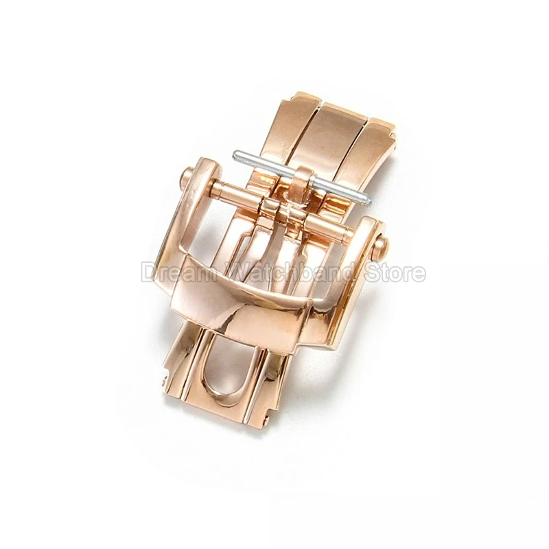 Leather/Silicone Watchband Accessories Watch Buckle for Patek Philippe Nautilus 5711 5712 5726 5980 Premium Fold-over Clasps