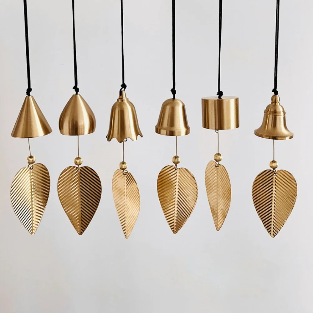 New Pure Copper Wind Chime Handmade Holiday Gift Car Interior Pendant DIY Window Ornament Garden Decoration Home Garden