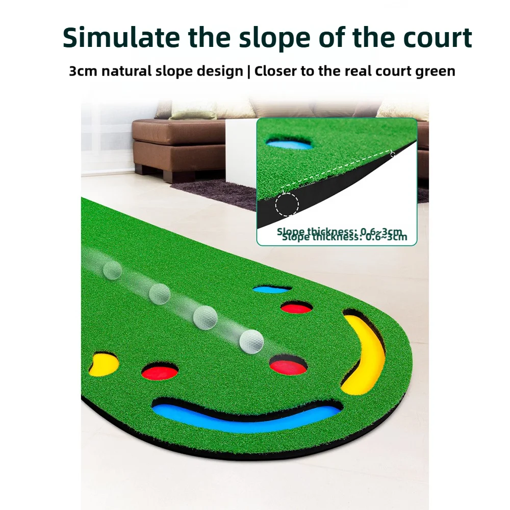 PGM Golf Putting-Matte Grün Tragbare Übungs-Putting-Matte Golf-Trainingshilfen für den Garten, Indoor-Golf und Outdoor – Detail 10