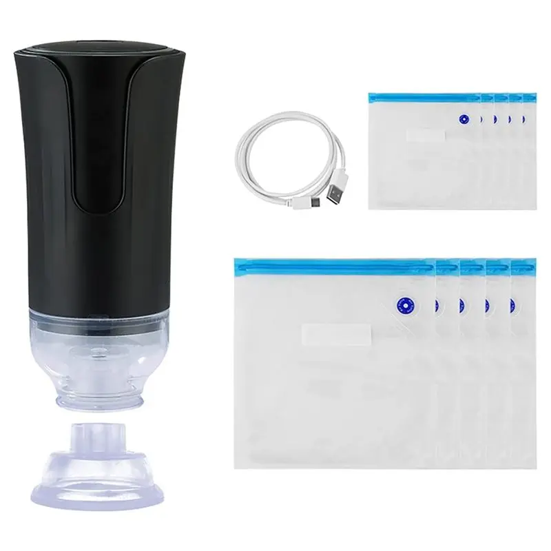 

B03C-Electric Handheld Vacuum Sealer&Reusable Vacuum Food Storage Bags, Mini Vacuum Pump