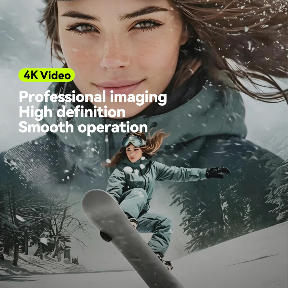 4K 30FPS Mini Body Action Camera POV Vlogging Camera with Charging 800MAH Case Magnetic Wearable Thumb Cam 180mins