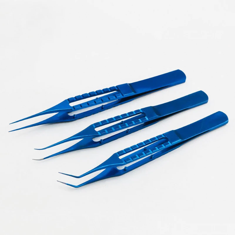 Oogheelkundige Microforceps 11Cm Dubbel Ooglid Cosmetisch Plastic Gereedschap Chirurgisch Instrumentplatform Met Tanden Dikke Pincet Met Haak