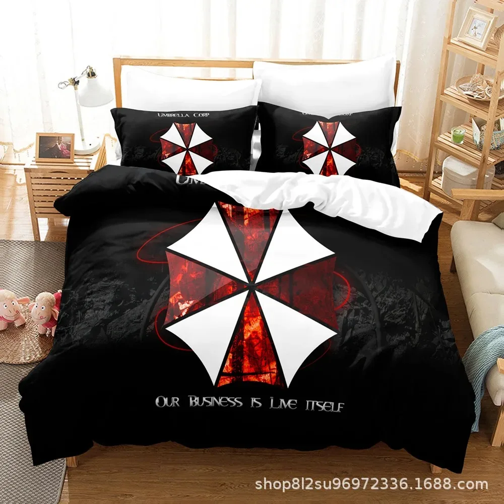 

Umbrella Bedding Set Single Twin Full Queen King Size Zombie Company Bed Set Aldult Kid Bedroom Duvetcover Sets 3D Print 014