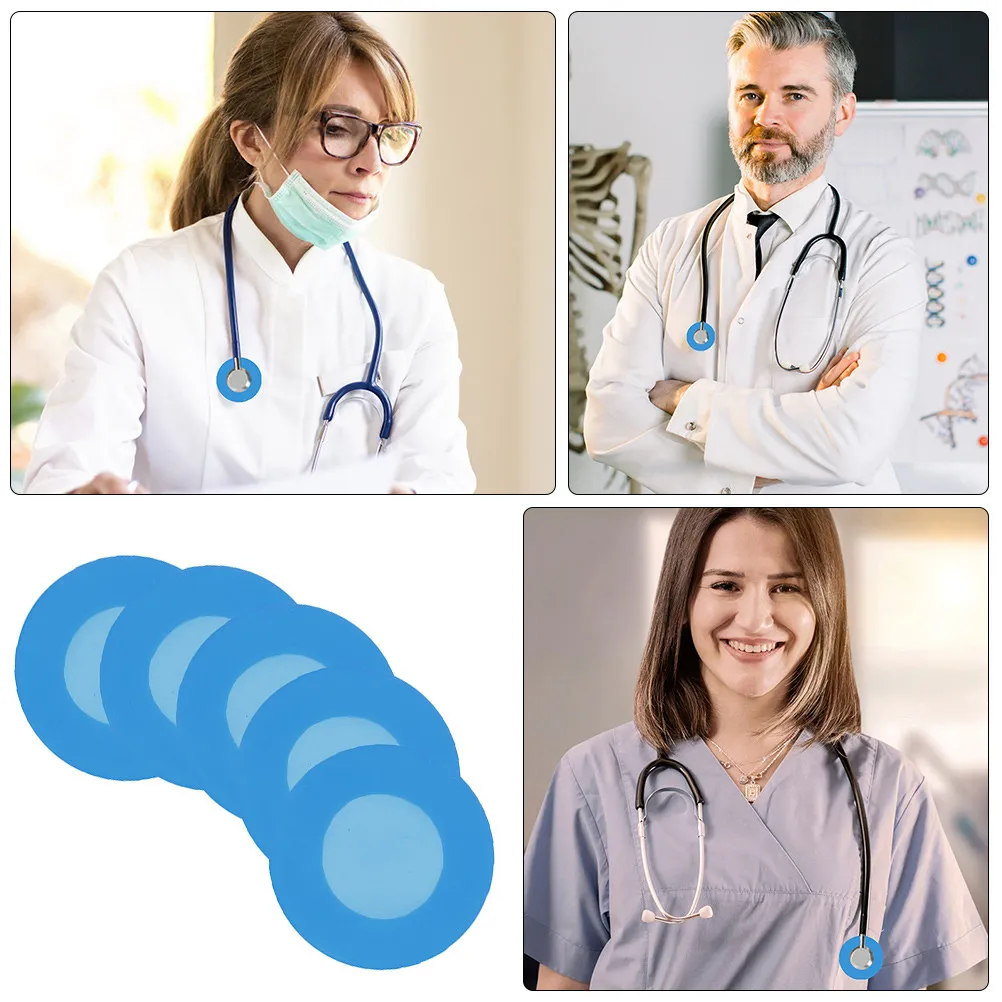 12Pcs Stethoscope Head Covers Premium Silicone Protective Spare Parts Replacement for Clinic Hospital Teaching