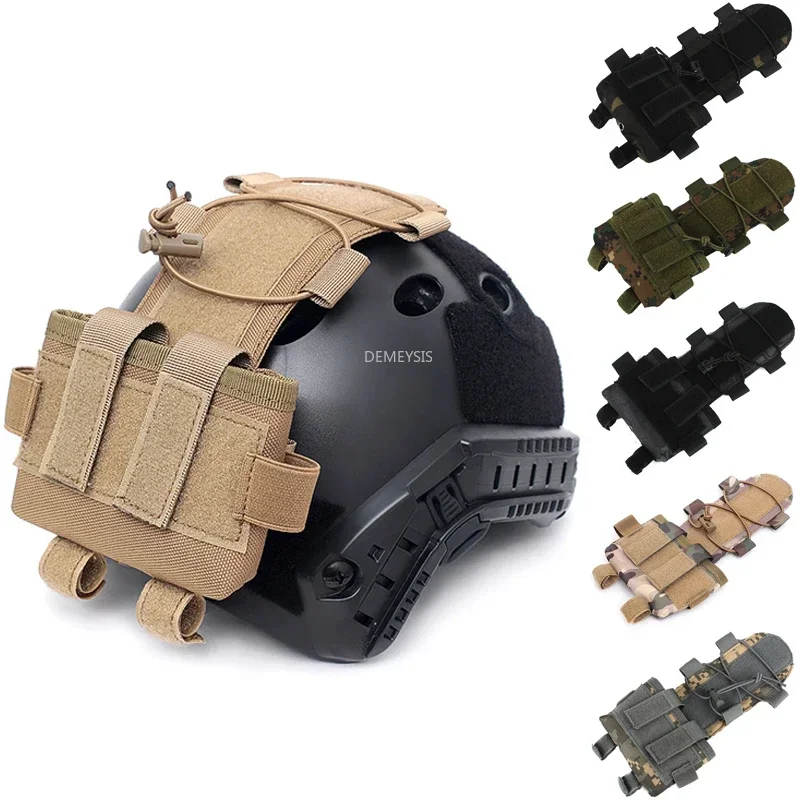 Tactical Helmet Battery Pouch Helmet Counterweight Pack Outdoor CS Airsoft Hunting FAST Helmet Battery Bag Accessories