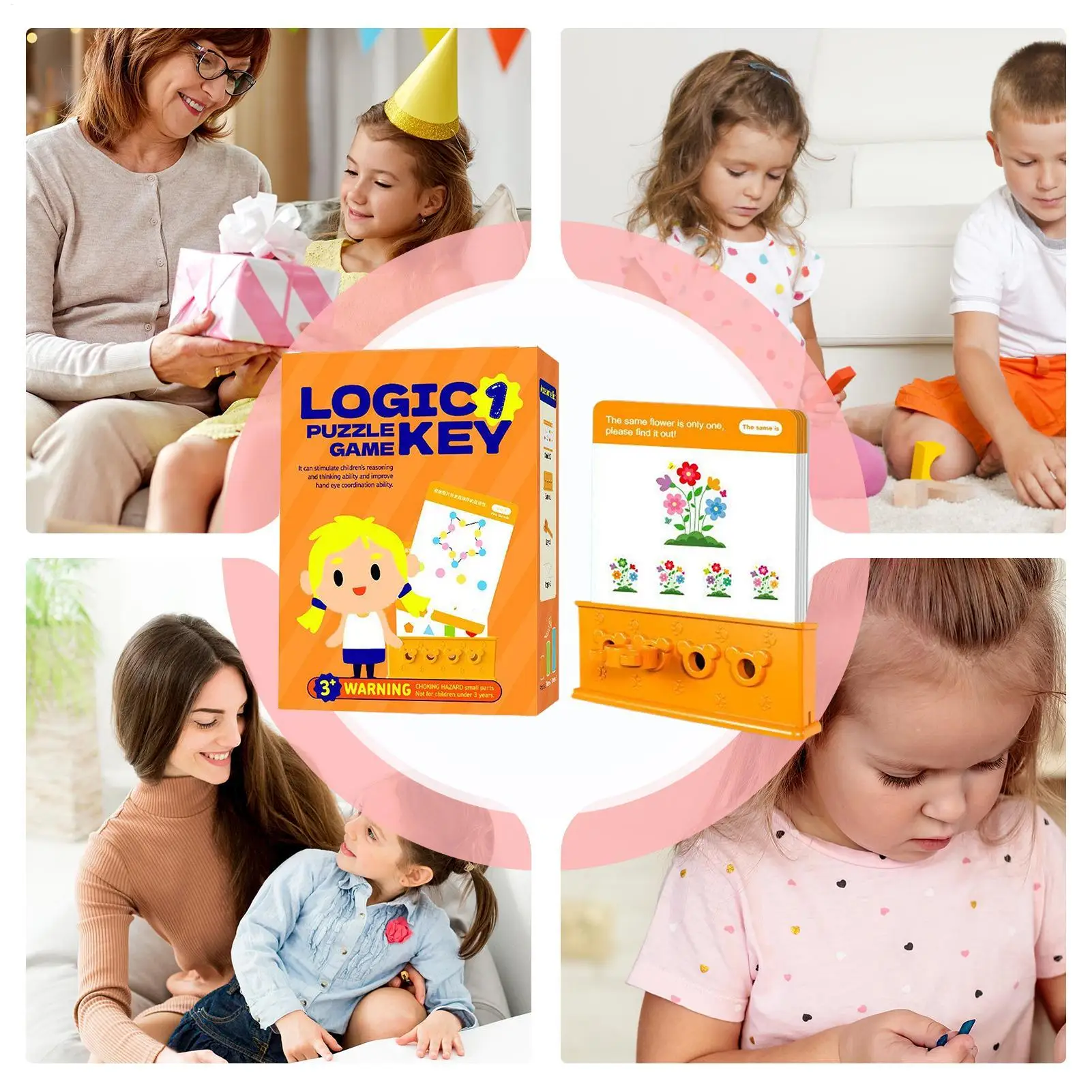 Juego de memoria a juego para niños, rompecabezas lógico, juguetes educativos de Aprendizaje Temprano, juegos de entrenamiento cerebral para niños, regalos de cumpleaños