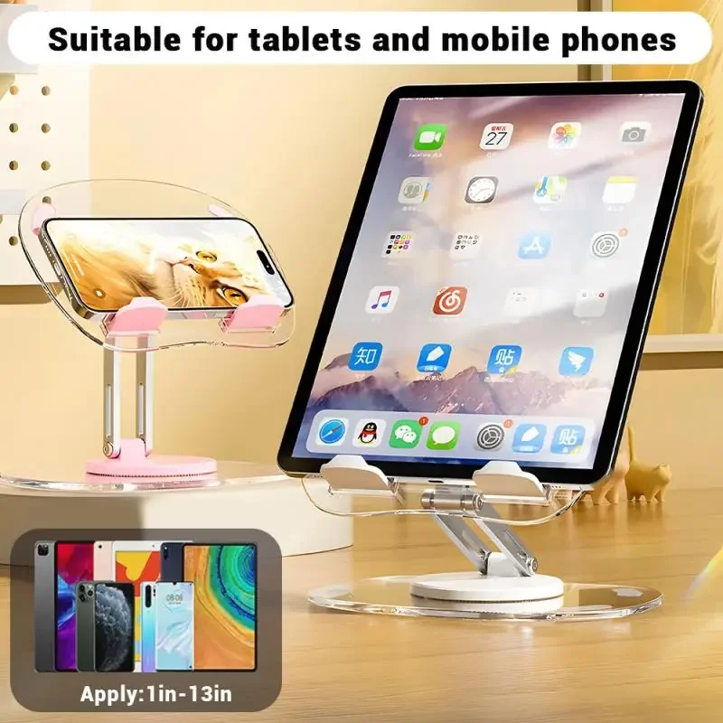 حامل لوحي محمول عالمي لحامل IPad Samsung Huawei Xiaomi Tablet Stand Mount حامل هاتف محمول مرن قابل للتعديل