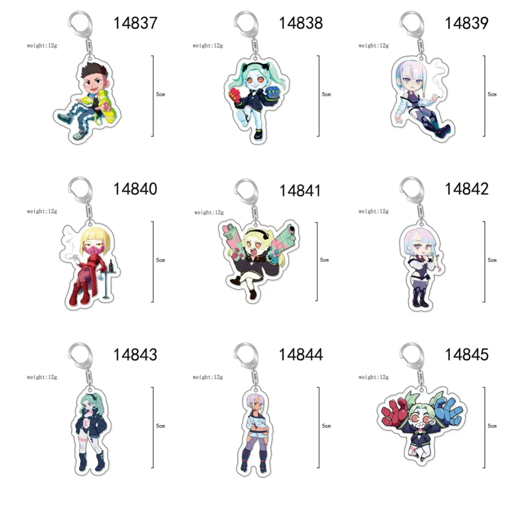 6CM  Anime Popular Games  Acrylic Keychain Model Cosplay Charm Characters Ornament Accesorios Goods Collection Gifts