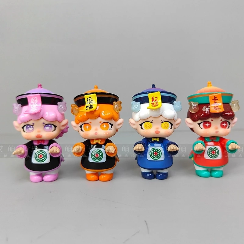 100% Genuine Migo Happy Ghost Series Mini Blind Box Mystery Box Dolls Little Ghost Model Mini Toy Play Ornament Collection