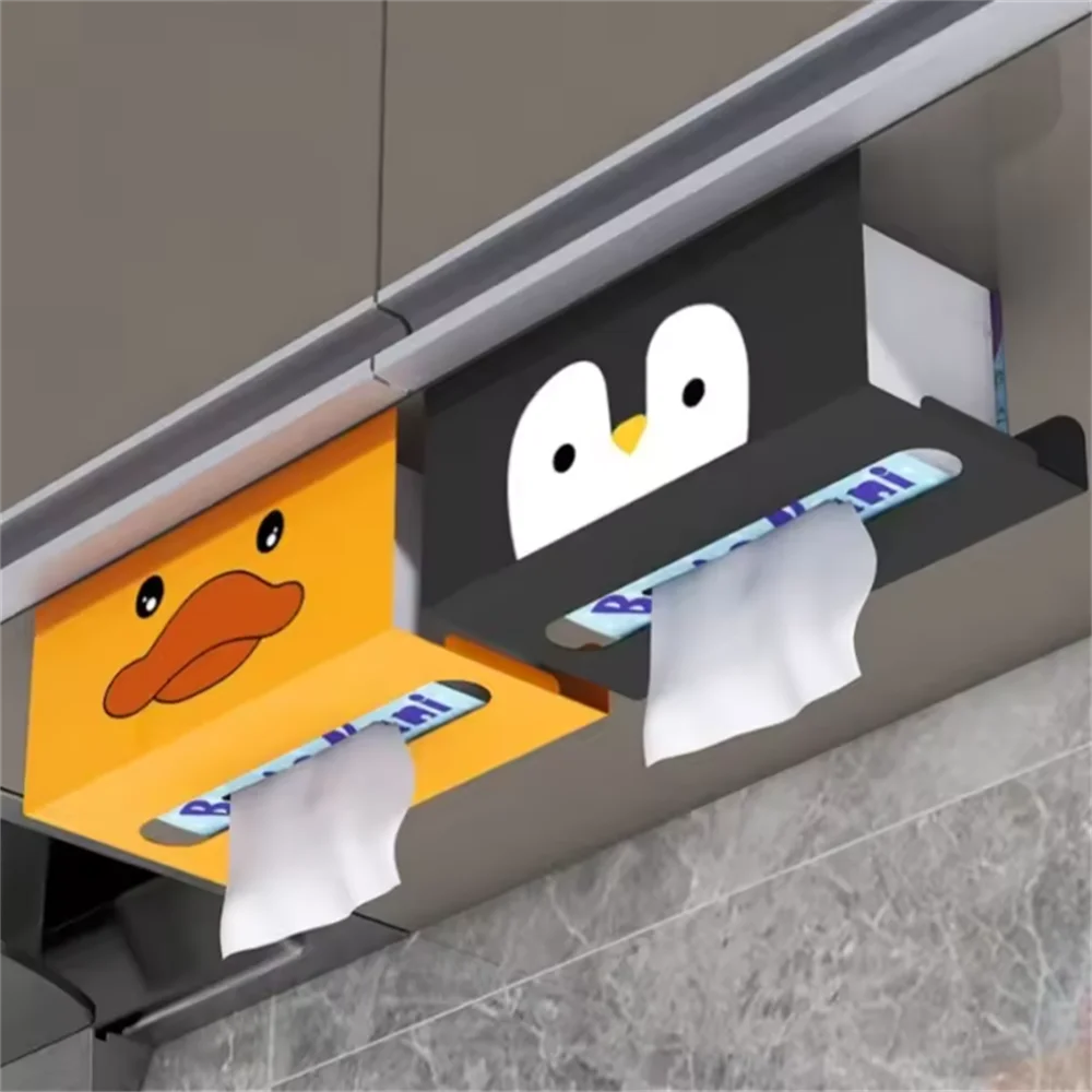 

1 шт., держатель для кухонных салфеток, железный держатель для бумаги без перфорации, бытовая вешалка для салфеток, шкаф, ящик, настенный монтаж