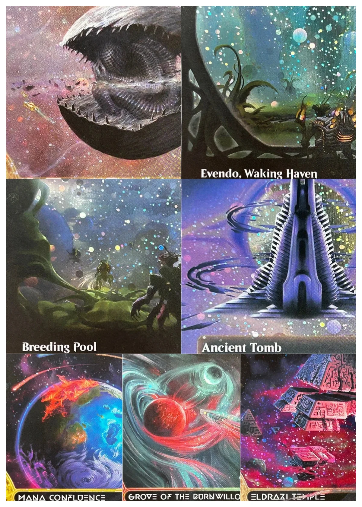 

"inkmoth nexus/lotus field" GalaxyFoil Magical Proxy Black Top Quality Proxy Playing Cards Board Game Deck Trading Cards