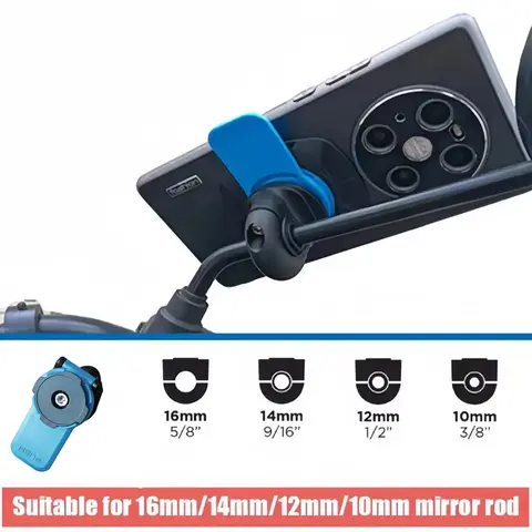 Stötdämpare Anti-shake Motorcykel Cykel Telefonhållare Telefonfäste Vibrationsdämpare Självlåsande Cykelstyre Monteringsstam 10 best sales Quad Lock-fäste - №9