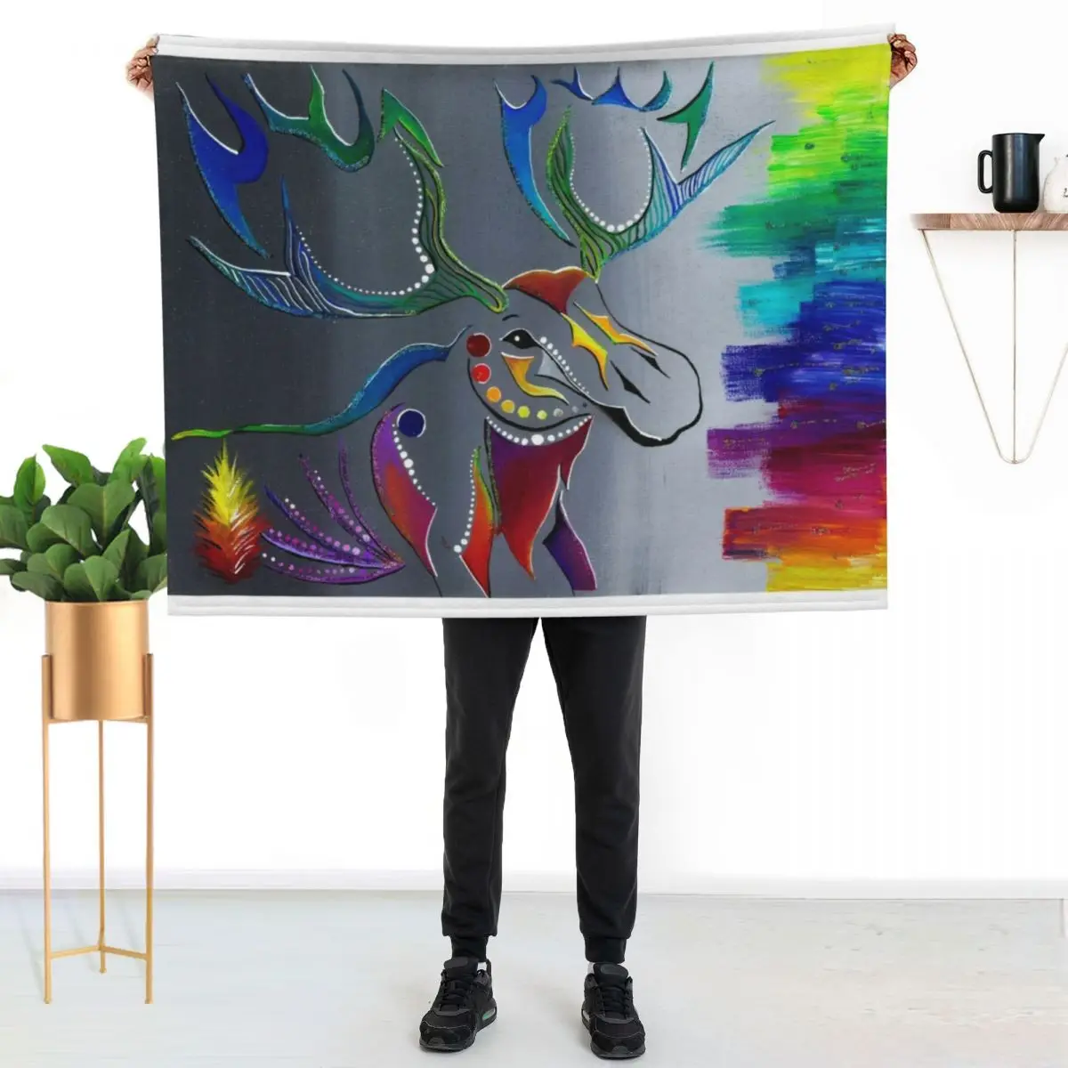 

mswa  Throw Blanket Compact Warm Blanket for Car Road Trip