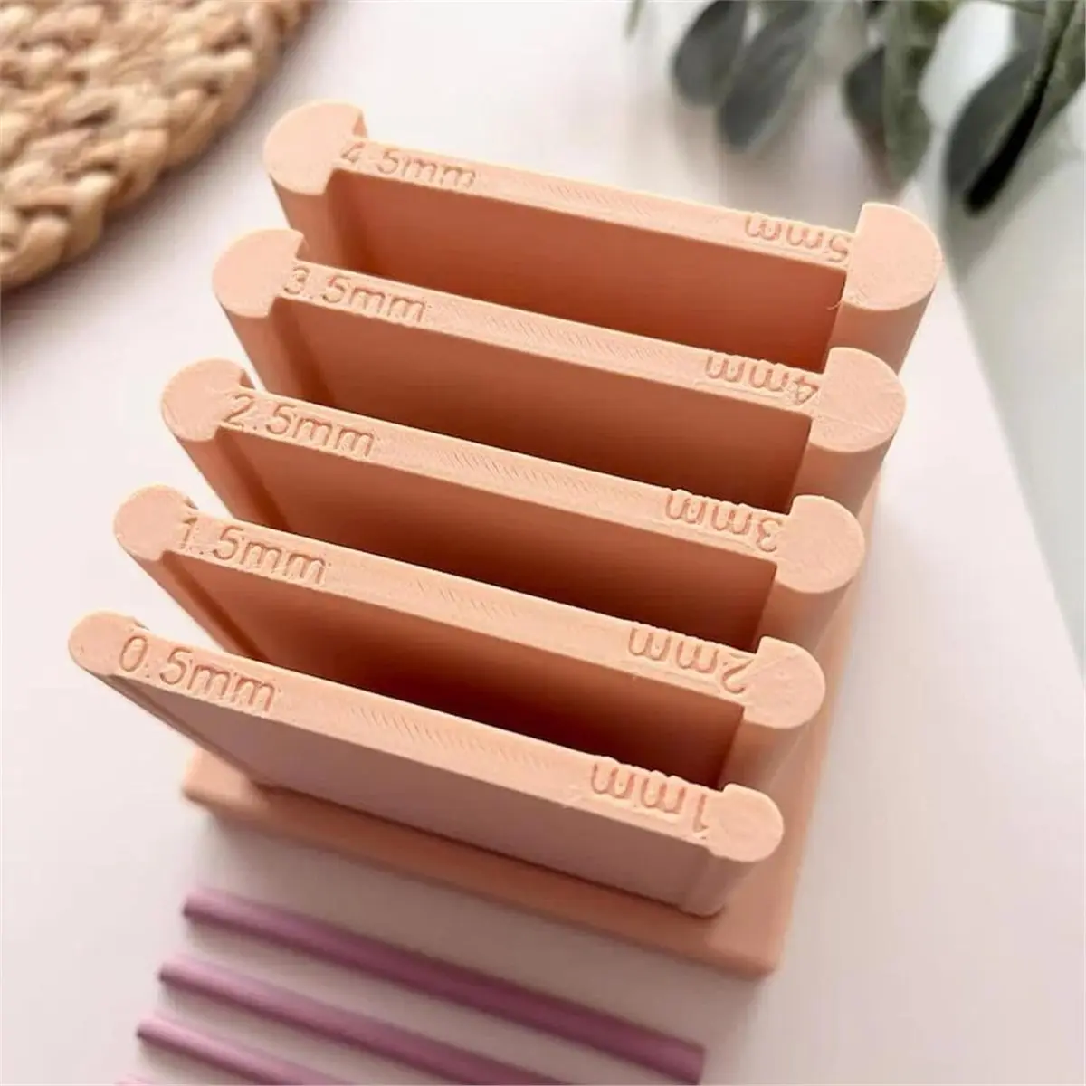 Clay Rolling Guides - Universal 3D-Printed Thickness Guides for Pottery, Crafts, and Baking
