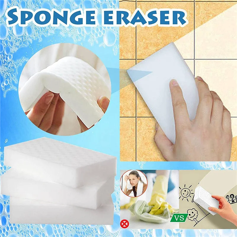 AB33-20 Pieces Of Magic Cleaning Sponge Eraser Multifunctional Advanced Nano Wiper Foam Cleaning Pad Household Cleaning Pad