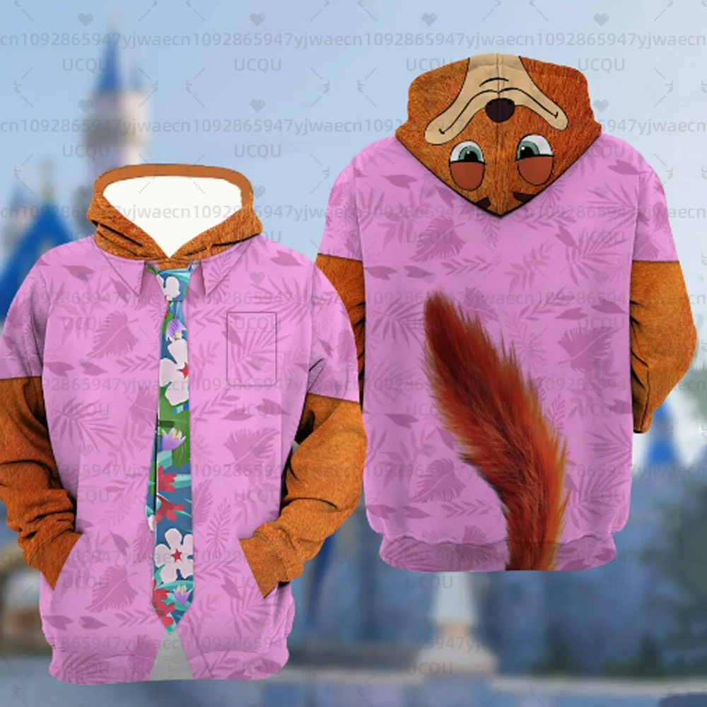 الخريف والشتاء Zootopia 2 ثلاثية الأبعاد هوديي البلوفرات نيك زي البلوز الكرتون تأثيري طفل الوالدين والطفل هوديي القمم #1