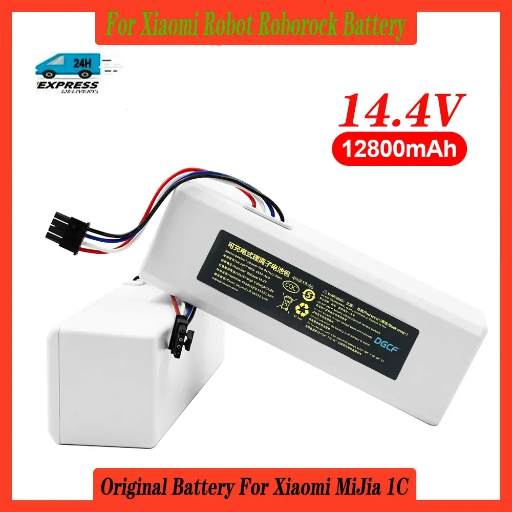 

2024 NEW 14.4V 12800mah P1904-4S1P-MM Battery For Xiaomi Mijia 1C STYTJ01ZHM Robot Vacuum Mop Cleaner Accessories battery