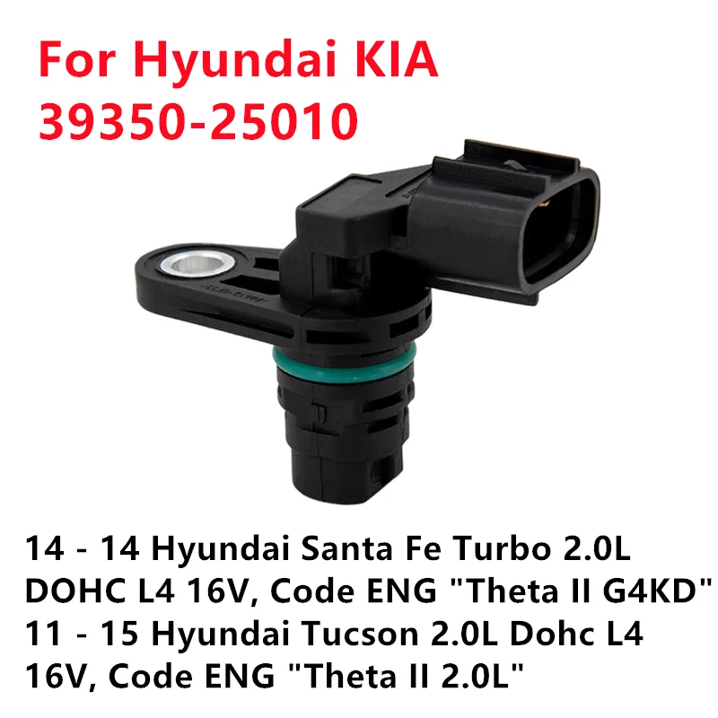 diesel engine Place Camshaft Position Sensor, Accessory For Hyundai KIA 2.0L 2.4L 06-15 3935025010.39350-25010, 1 Unit