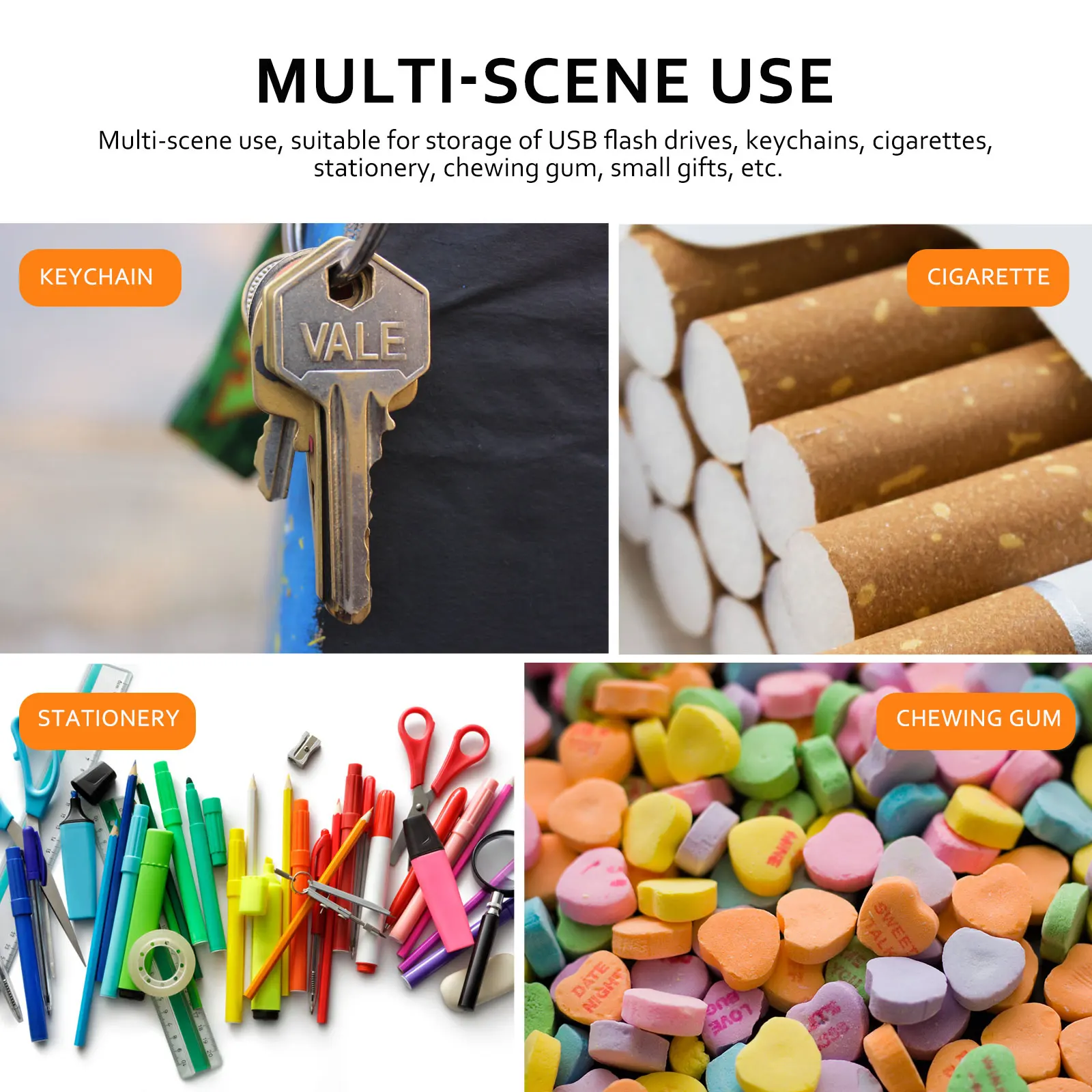 

4pcs Gift Tinplate Boxes Empty Tin Candy Storage Usb Keys Stationery Chewing Gum Small Gifts Wedding Party Favors Sealed