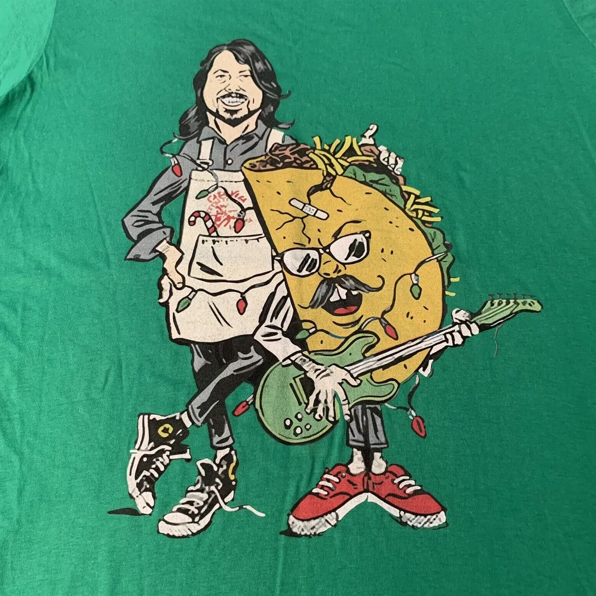 VTG Dave Grohl green T shirt short sleeve All sizes S to 5Xl TA5441