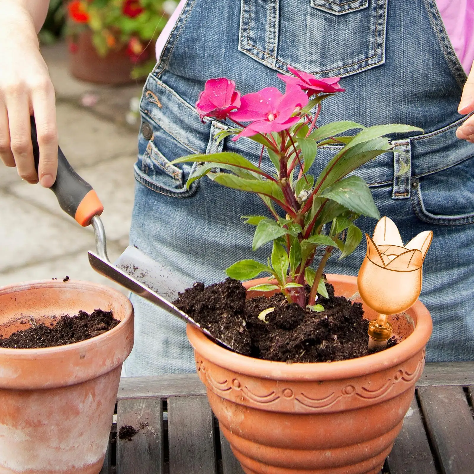 

Автоматическая поилка для растений в помещении, автоматическая поилка для цветочных растений, поилка с медленным высвобождением для керамических горшков в помещении
