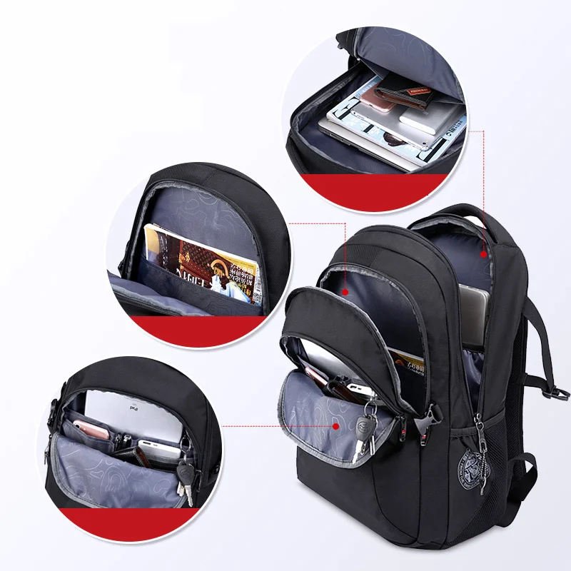 Anti-theft Waterproof Travel Backpack Men 15.6inch Laptop s USB Charging School Bag Male Oxford Bagpack Mochia