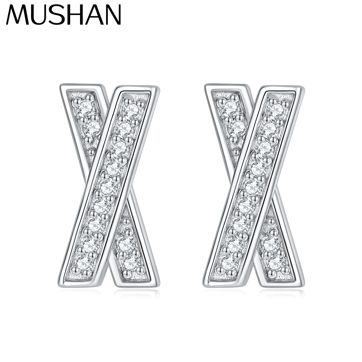 

Серьги-кольца MuShan из стерлингового серебра 925 пробы с цирконием 5А, позолоченные 18-каратным золотом, для невесты/жены, дизайнерские ювелирные изделия