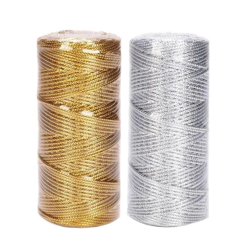1,5 mm 100 Meter farbiges Makramee-Seil, Band, Schleifen, Bastelzubehör, DIY-Geschenkverpackung, Nähgarn, gedrehter Faden, Textildekoration – Detail 5