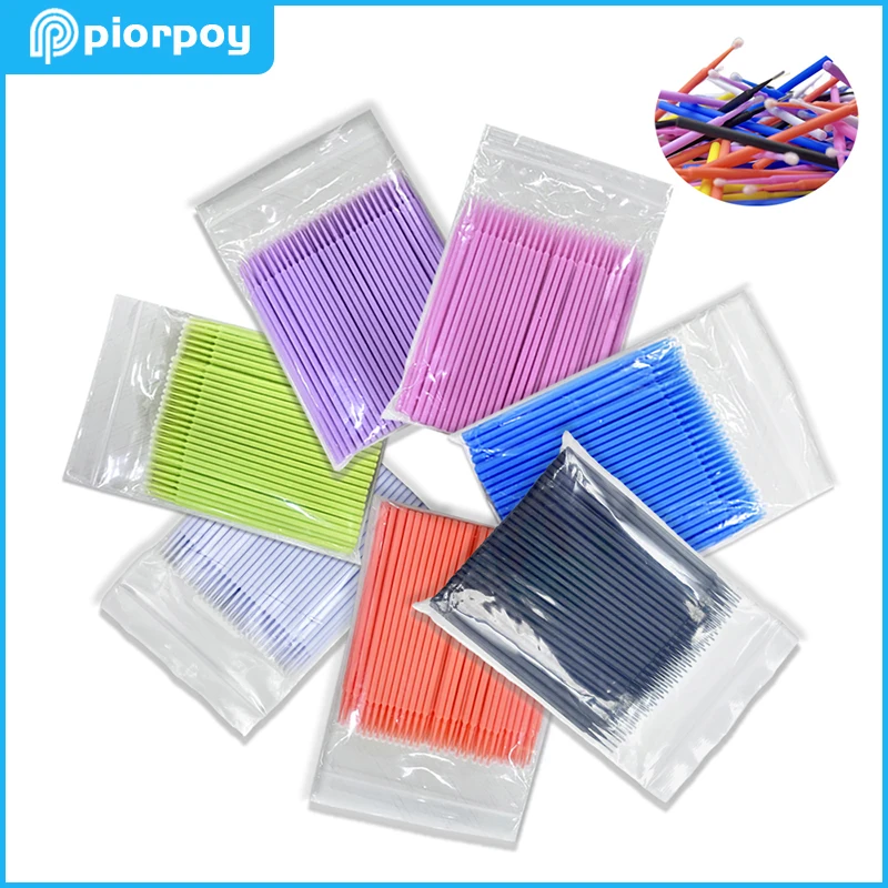 PIORPOY 100Pcs Dentistry Disposable Applicator Micro Brushes Dental Odontologia Extension Tools Dentist Materials Dropship