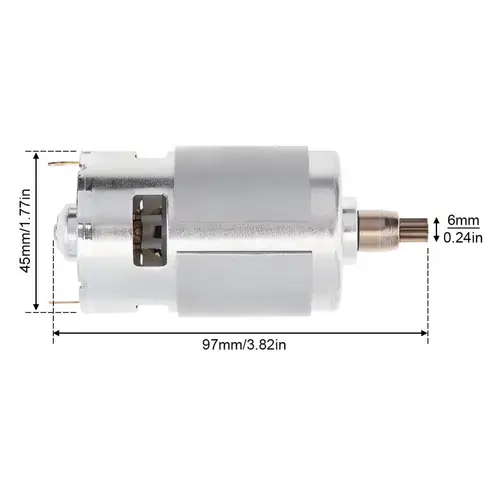 Imagen 2 del producto Motor CC RS775 de 7 dientes, 21V, 15000RPM, micromotores de alto par de alta velocidad para taladro inalámbrico/llave eléctrica, Motor CC de 7 dientes
