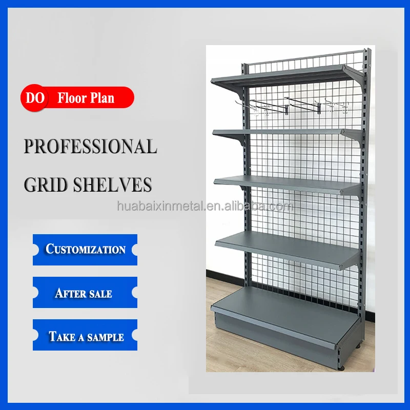 custom.Multi-Layer Supermarket Display Shelves Product Holes Double-Sided Convenience Store Pharmacy Shelves Warehousing Supply