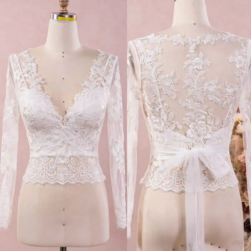 nouvelle-veste-de-mariee-bolero-col-en-v-manches-longues-appliques-en-dentelle-chale-a-enrouler-accessoires-pour-robes-de-mariee-personnalisable