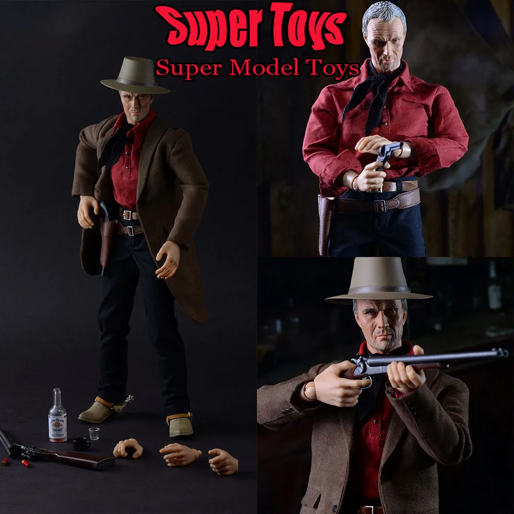 REDMAN TOYS RM038 1/6 Scale Male Soldier Unforgiven William Munny Clint Eastwood Full Set 12-inch ction Figure Toys Collection