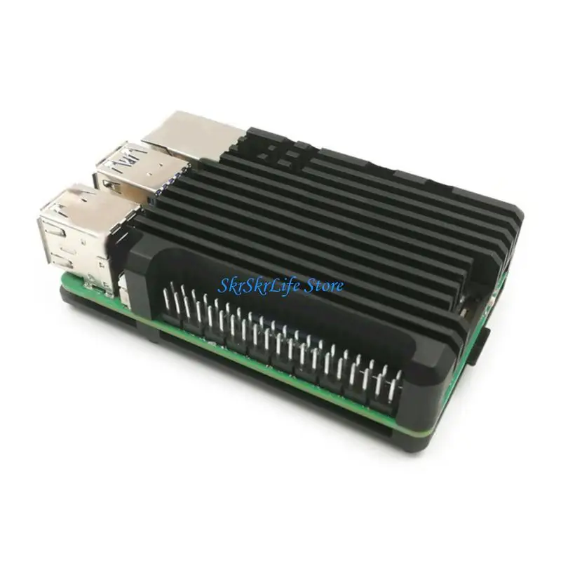 

E65E Алюминиевый сплав сплав на охлаждающий корпус для корпуса для Raspberrypi 5 Модель B 5B