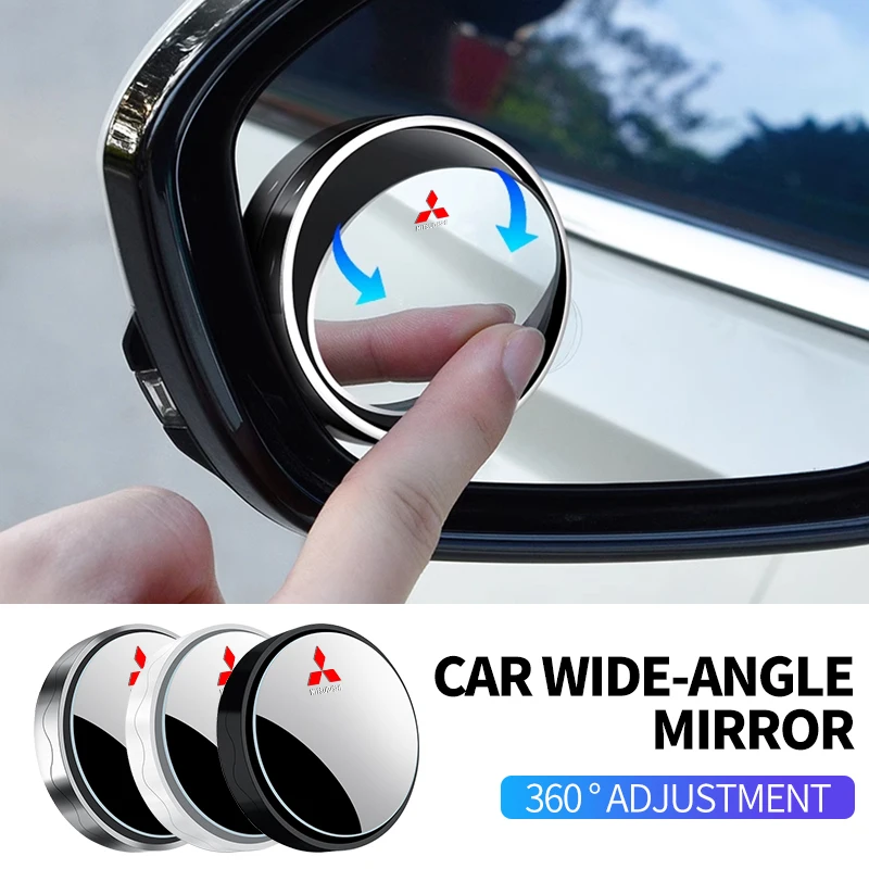 Car Auxiliary Rearview Mirror Wide-angle 360° Adjustable for MITSUBISHI Ralliart Lancer Competition Outlander ASX EX LANCER