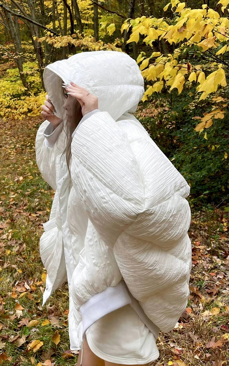 Parkas Womens Y2K Fall Modal Blended Lined Slimming Extended Hem Preppy College Uniform Attractive Youthful Chic Simple Business