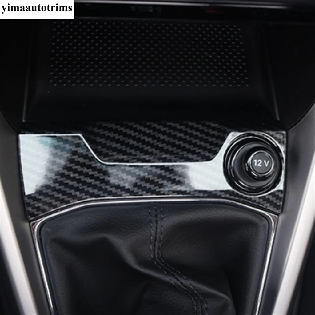 Carbon Fiber Accessories For VW Volkswagen T-Cross T Cross 2019 - 2023 AC Handle Bowl Window Lift Steering Wheel Gear Cover Trim