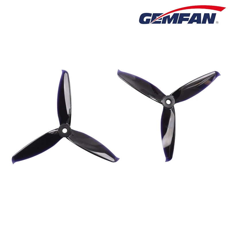 2 pair 7-colors Gemfan 5152 5.1x5.2 FPV PC 3-propeller Prop Blade CW CCW shaft through the machine more special motor 2206