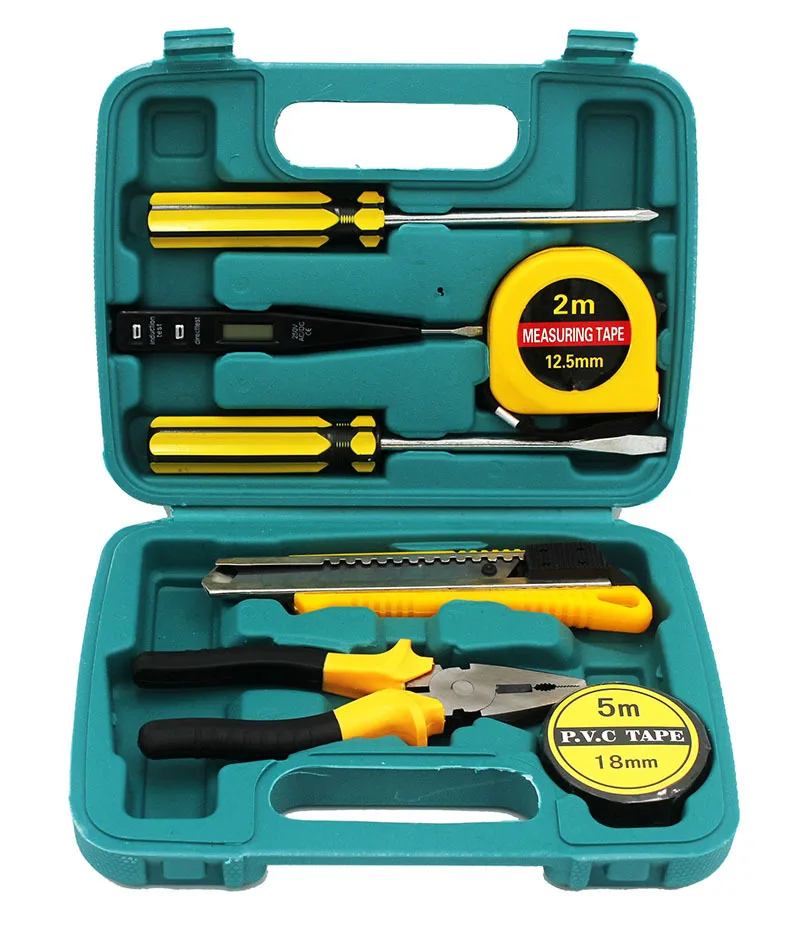 8 -piece hardware tool box car maintenance tool box suit house combination tool 8008E