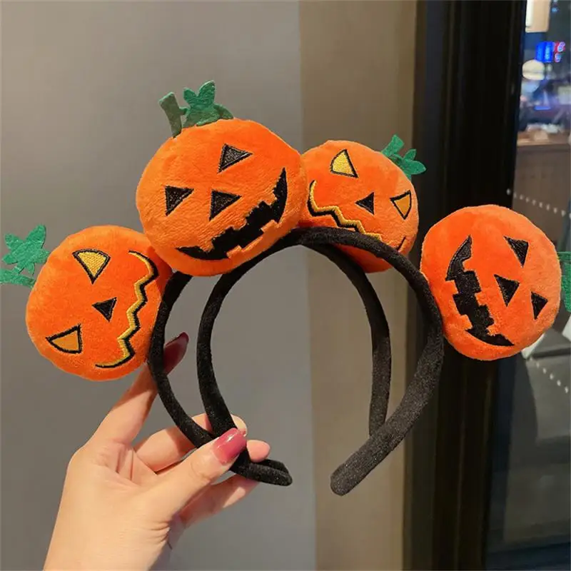 

Headband Hair Clip Headdress Halloween Pumpkin Lantern Funny Headband Female Autumn And Winter Cute Cartoon Hair Accessories