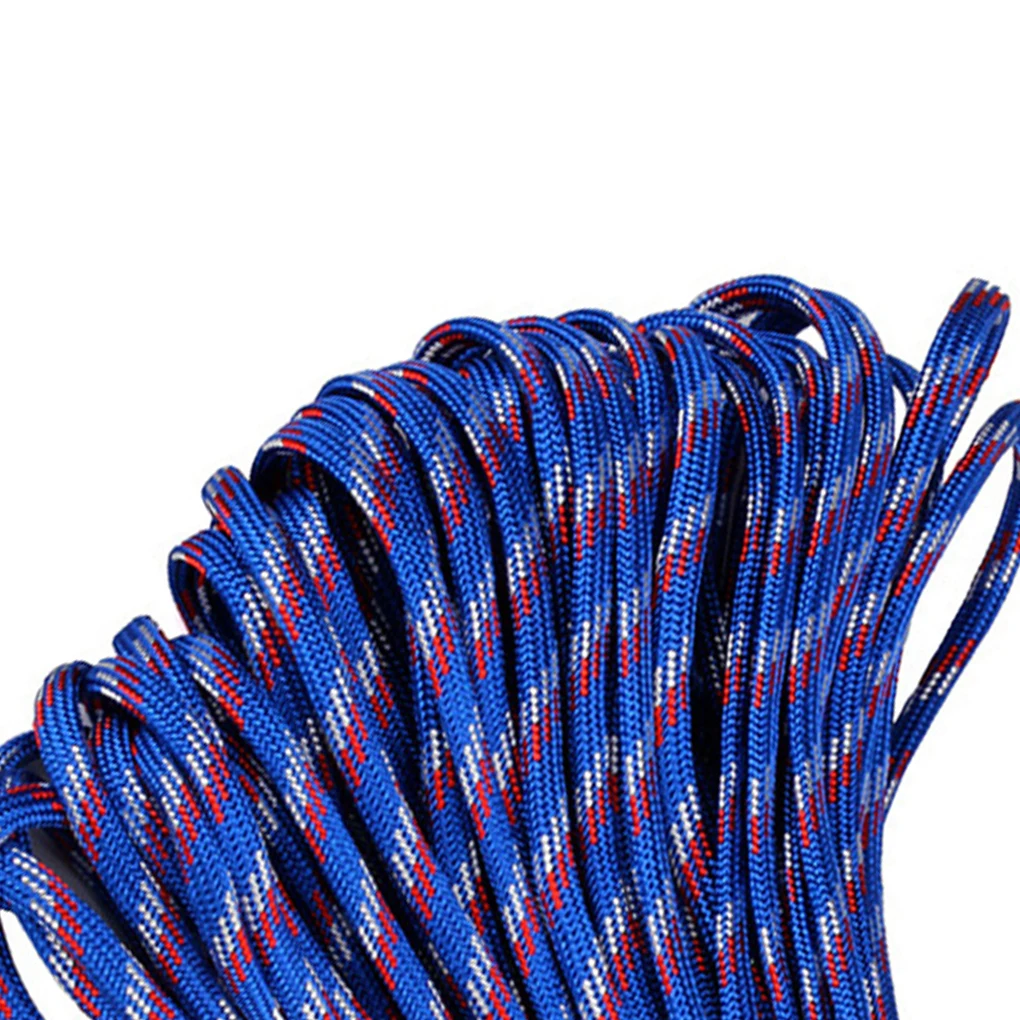 100 متر 5 مللي متر 7-core خيمة التخييم إصلاح النسيج ملزمة مظلة حبل مضفر الحبل المنزل في الهواء الطلق خط الحياة