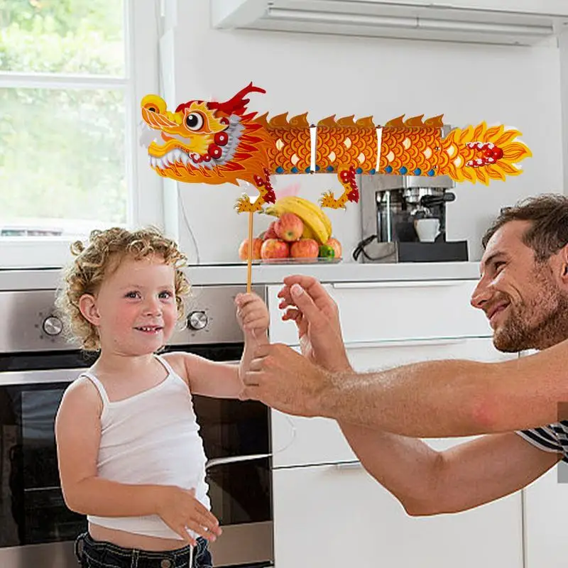 Lanternas De Papel Chinesas Para Artesanato DIY, Dança Dragão, Artesanal, Primavera, Ano Novo