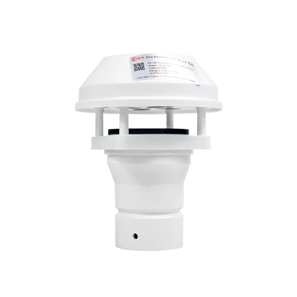120-09 Ultrasonic Wind Sensor RS485 Modbus NMEA-0183 SDI-12 Output 0.12W Low Power for Data Acquisition System