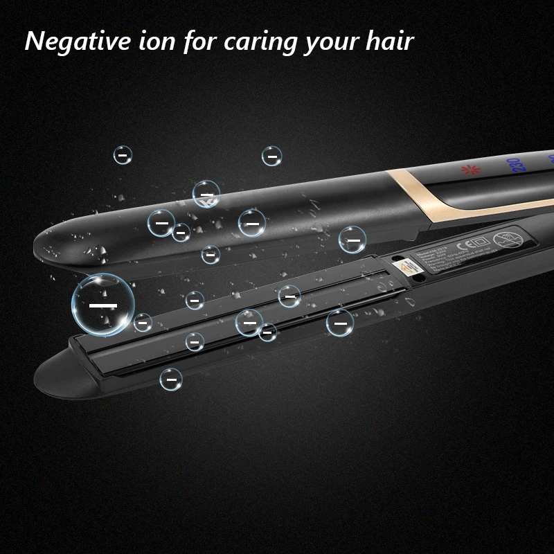 Wholesale Professional Small Heat Straightener Pressing Electric Hot Electric LED Digital Display Hair Straightener and Curler