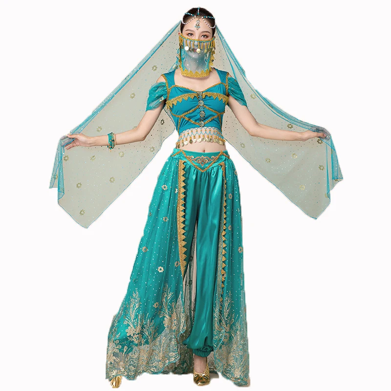 Neue Frauen Bauchtanz Kostüm Set Erwachsenen orientalischen indischen Tanz für Frauen Outfit Damen Performance Kleid Praxis Trainings anzug